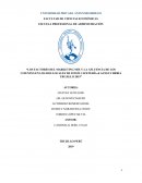 LOS FACTORES DEL MARKETING MIX Y LA AFLUENCIA DE LOS CLIENTES EN LOS DOS LOCALES DE FONZI CAFETERÍA & SANGUCHERÍA TRUJILLO – 2019.