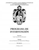 PROGRAMA DE INTERVENCIÓN “Trastornos del Espectro Autista” (TEA)