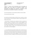 Texto con las acciones que su escuela ya realiza para que todos los alumnos