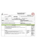 PLANEACIÓN DE ACTIVIDADES HISTORIA