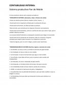 CONTABILIDAD INTERNA: Sistema productivo Pan de Molde