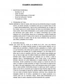 EXAMEN ANAMNESICO