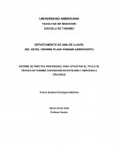 Práctica de técnico en el hotel Crowne Plaza Panamá Aeropuerto