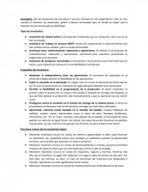 Inventario. Página 1
