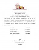 INFLUENCIA DE LAS JÓVENES EMBARAZADA EN EL CLIMA ESTUDIANTIL