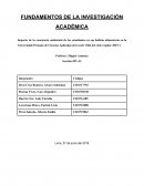 FUNDAMENTOS DE LA INVESTIGACIÓN ACADÉMICA