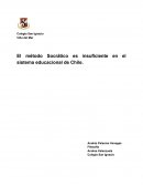 El método Socrático es insuficiente en el sistema educacional de Chile