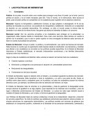 LAS POLÍTICAS DE BIENESTAR