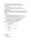 Guía para la sesión de grupo del centro recreativo