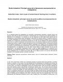 Ruido Industrial: Principal causa de la hipoacusia neurosensorial en trabajadores