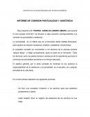 INFORME PUNTUALIDAD Y ASISTENCIA