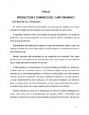 PRODUCCION Y COMERCIO DEL CAFÉ ORGANICO