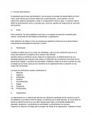 Procesos administracion
