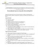 Parametros para la entrega de relato autobiografico
