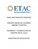 DINAMICAS Y CONDUCCUION DE GRUPOS EN EL AULA