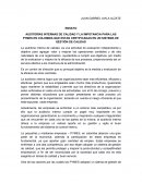 Ensayo AUDITORÍAS INTERNAS DE CALIDAD Y LA IMPOTANCIA PARA LAS PYMES EN COLOMBIA QUE ESTAN CERTIFICADAS EN UN SISTEMA DE GESTIÓN DE CALIDAD