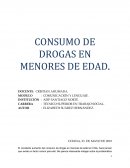 Consumo de Drogas en Menores de Edad. Chile