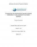La producción de conocimiento es siempre una tarea colaborativa y nunca únicamente un producto individual. Teoría del Conocimiento