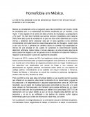 La homofobia en méxico