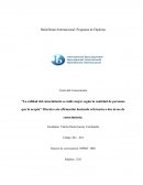La calidad del conocimiento se mide mejor según la cantidad de personas que lo acepta”. Discuta esta afirmación haciendo referencia a dos áreas de conocimiento