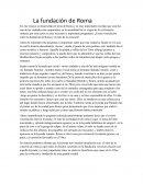 La fundacion de roma