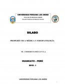 SILABO PROPEDÉUTICA MÉDICA Y FISIOPATOLOGÍA