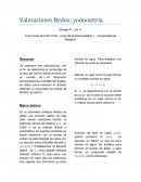 Valoraciones Redox: yodometria