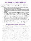 El método de planificación embarazo