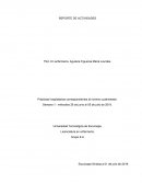 Reporte de actividades. Prácticas hospitalarias correspondientes al noveno cuatrimestre