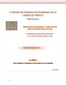 PLANEACION ESTRATEGICA APLICADA A LAS INSTITUCIONES EDUCATIVAS