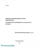 LA SOCIEDAD DEL CONOCIMIENTO: la innovación de la tecnología