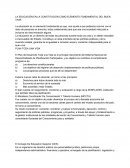 LA EDUCACIÓN EN LA CONSTITUCIÓN COMO ELEMENTO FUNDAMENTAL DEL BUEN VIVIR