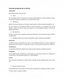 Presentar propuesta de un servicio. “CERO FILAS”