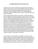 Colombia renace con el estado laico