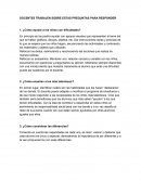 DOCENTES TRABAJEN SOBRE ESTAS PREGUNTAS PARA RESPONDER