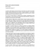 Ensayo sobre la película Interestelar