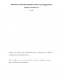 Diferencias entre reforzamiento positivo y castigo positivo aplicado en humanos