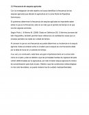 Frecuencia de sequías agrícolas
