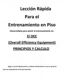 Calculo del OEE