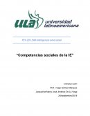 Inteligencia emocional “Competencias sociales de la IE”