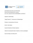 Trabajo Practico N° 1 Introducción a la Epidemiología