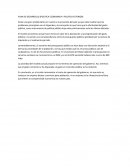 PLAN DE DESARROLLO (POLITICA ECONOMICA Y POLITICA EXTERIOR)