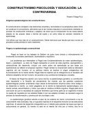 CONSTRUCTIVISMO PSICOLÓGICO Y EDUCATIVO PIAGETT
