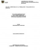 ANALISIS E IMPORTANCIA DE LA FORMULACIÓN Y EVALUACIÓN DE UN PROYECTO