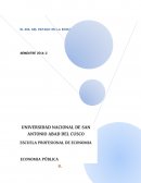 ROL DEL ESTADO EN LA ECONOMÍA