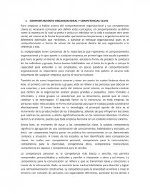 COMPORTAMIENTO ORGANIZACIONAL Y COMPETENCIAS CLAVE. Página 1