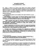 INFORME DE LABORES DOCENTES