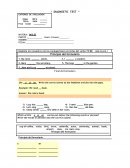 Diagnostic exam of English
