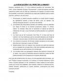 Manifiesto: ¿La educación y el Perú de la mano?