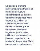 Resumen idiologia alemana